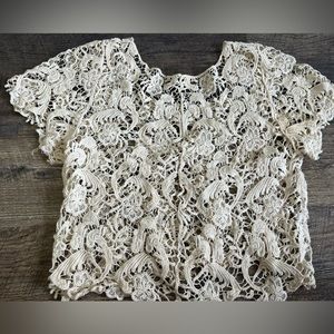 Lace short sleeve t-shirt